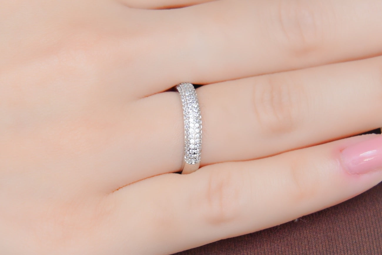 Anel Aparador Cravejado - Prata ou Dourado