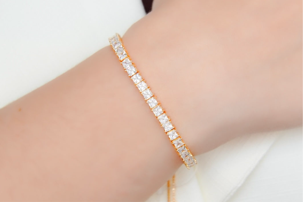 Pulseira Ajuste Brilho Square