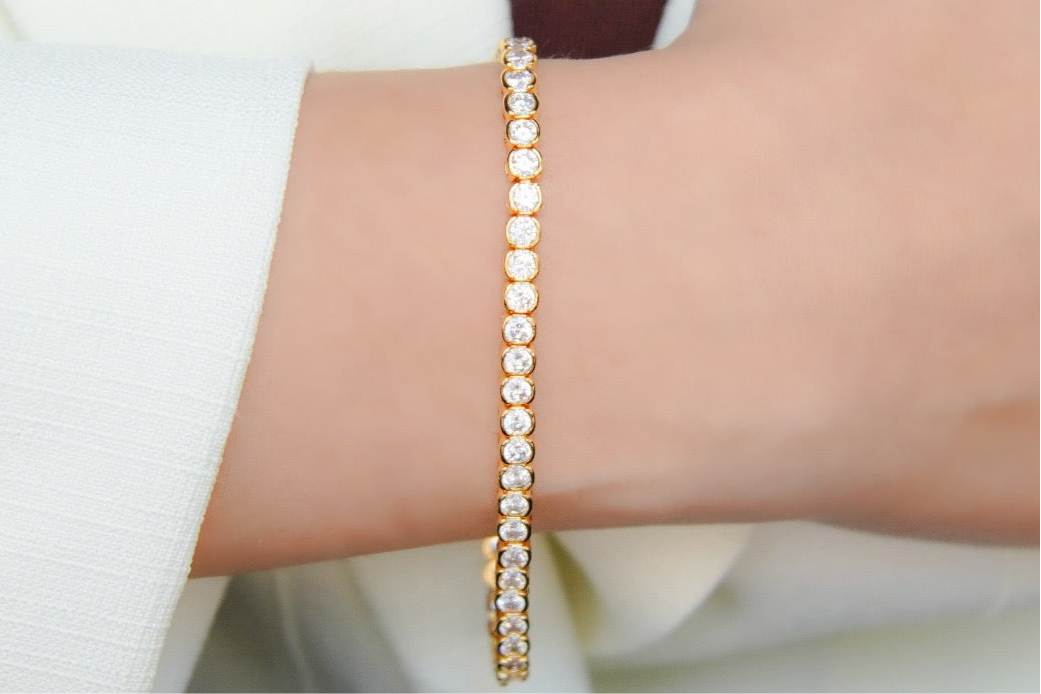 Pulseira Riviera Círculos Pontos de Luz