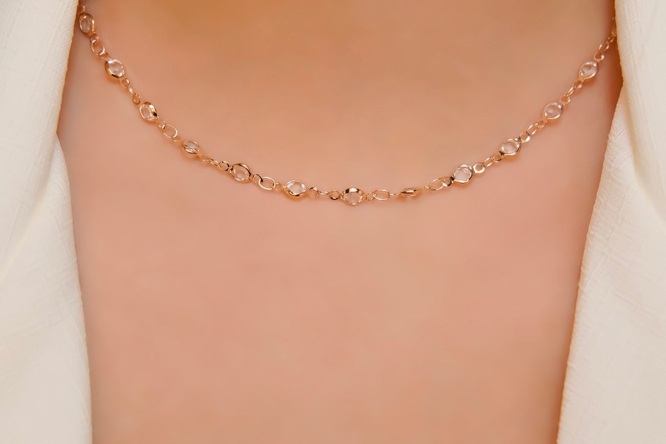 Colar Pontos de Luz Zircônias