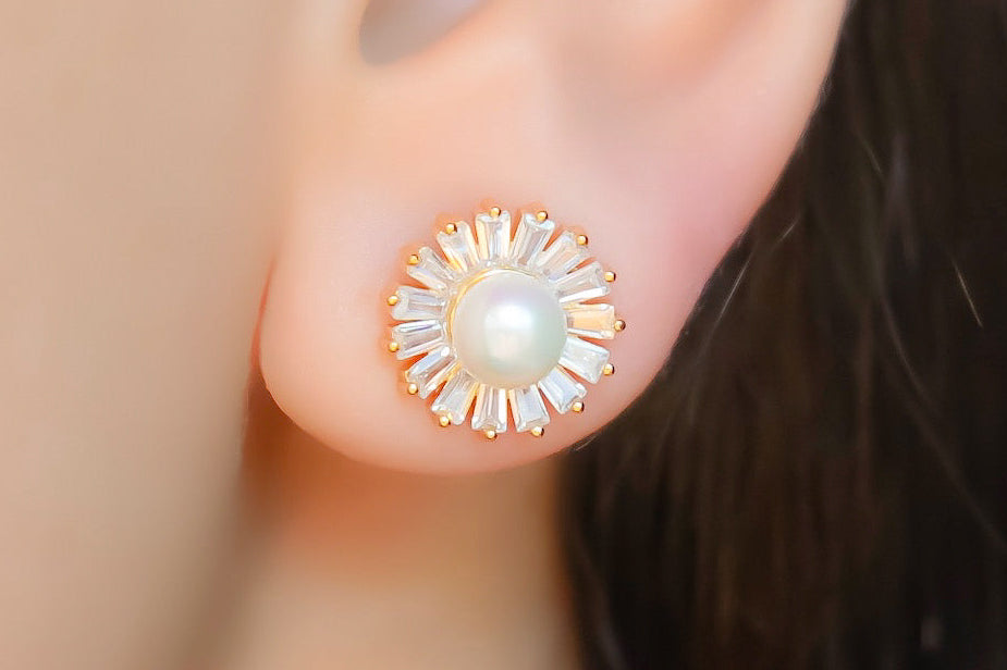 Brinco Flower Pérola Canut