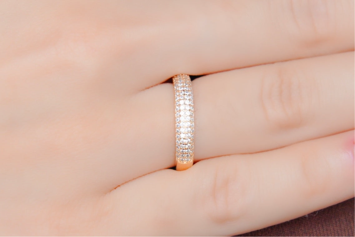 Anel Aparador Cravejado - Prata ou Dourado